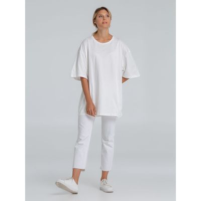 Футболка оверсайз «Почти полный Пи», молочно-белая-4