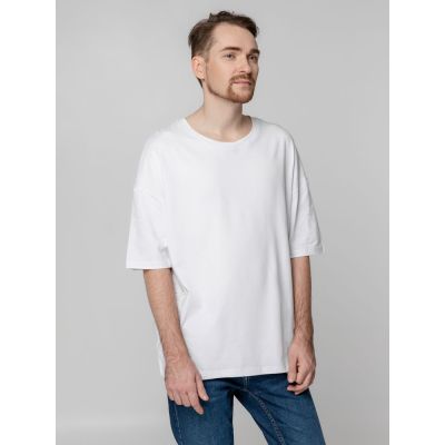 Футболка унисекс оверсайз Crosstown, белая-7
