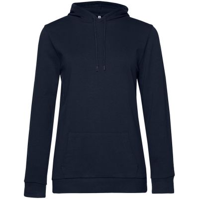 Толстовка с капюшоном женская Hoodie, темно-синяя-0