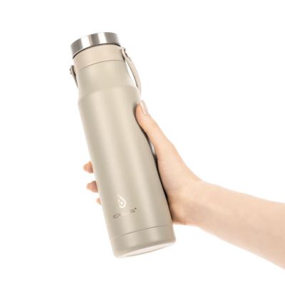 Термобутылка Tateyama, серо-бежевая-7