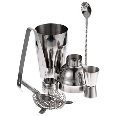 Набор для приготовления коктейлей Troubleshooter, серебристый-1