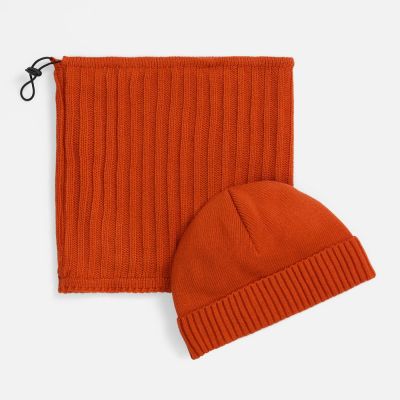 Шапка ComFleece, темно-оранжевая (кирпичная)-2