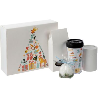 Набор Mug Snug с термокружкой и чаем, белый-0