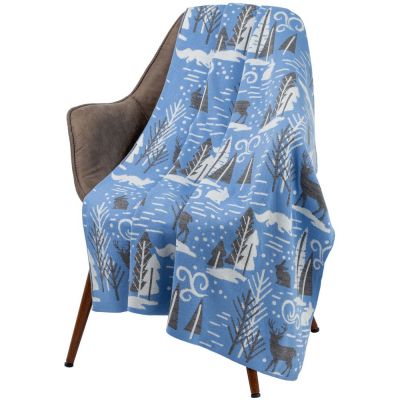 Плед Sever, голубой-0