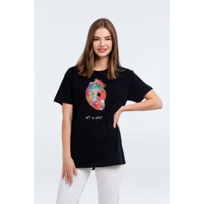 Футболка Art In Heart, черная-4