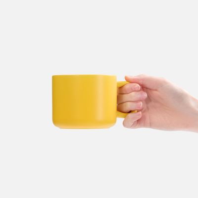 Чашка Jumbo в коробке матовая, желтая-2