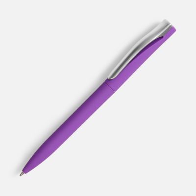 Ручка шариковая Pin Soft Touch, ver.2, фиолетовая-0