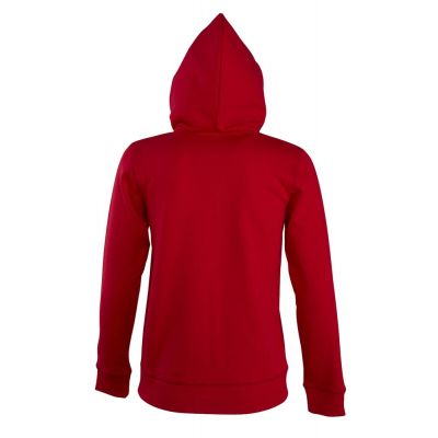 Толстовка женская на молнии с капюшоном Seven Women, красная-2