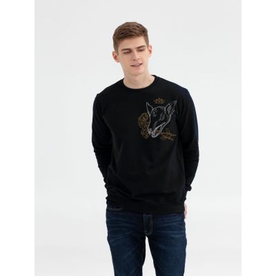 Толстовка «Источник. Волк», черная-0