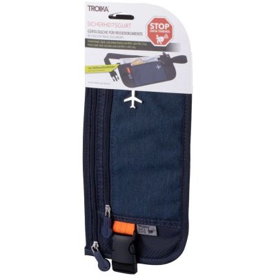 Поясная сумка для документов Money Belt, серая-2