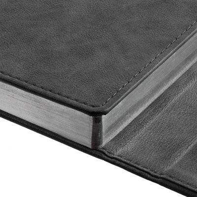 Ежедневник Flap на заказ, недатированный, серый-8