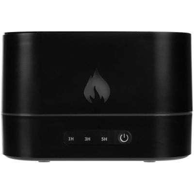 Увлажнитель-ароматизатор с имитацией пламени Fuego, черный-2