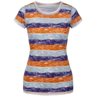 Футболка женская «Амазонка» двусторонняя, оранжевая с фиолетовым-2