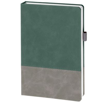 Ежедневник Horizon, недатированный, серый с зеленым-1