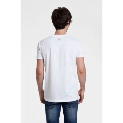 Футболка мужская приталенная «Давай возьмемся за руки», белая-4