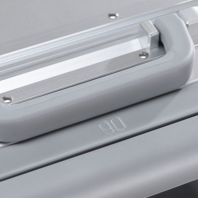 Чемодан Metal Luggage, серебристый-6