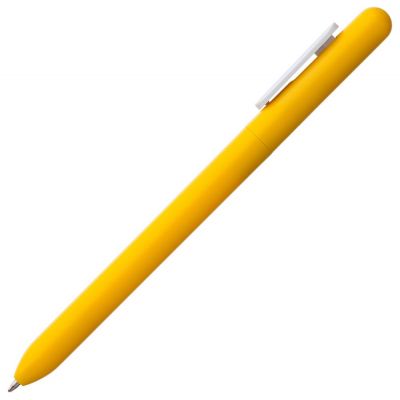 Ручка шариковая Swiper, желтая с белым-2