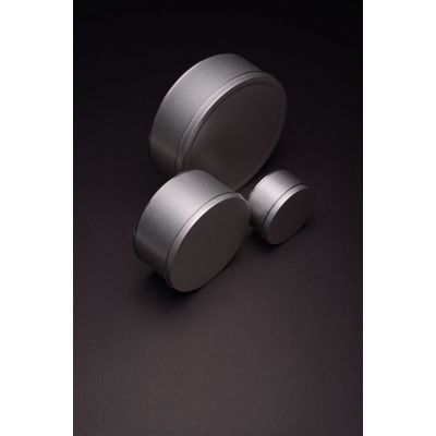 Коробка Pragmax M, круглая, серебристая-5