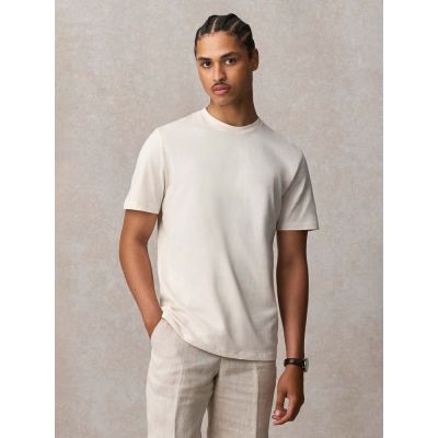 Футболка унисекс Lyam, белая (белоснежная)-4