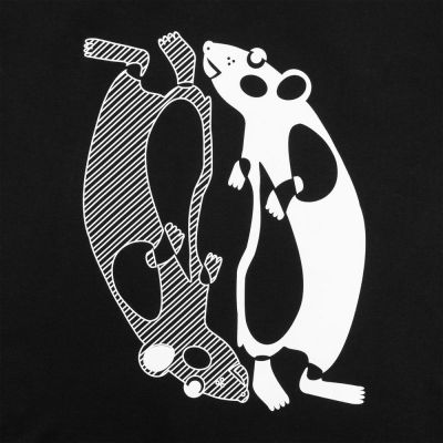 Футболка Mousplit, черная-1