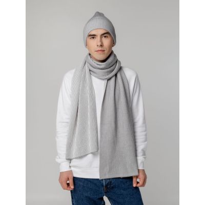 Шапка Nobilis, белая с серым-5