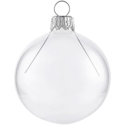 Елочный шар Gala Night, 6 см, прозрачный-0
