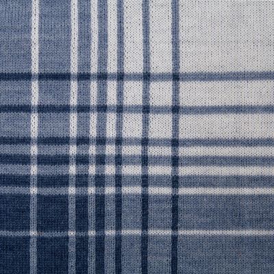 Плед Duotone, синий с белым-5