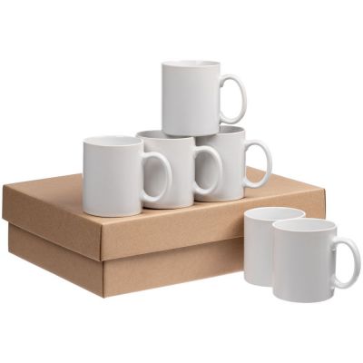 Набор из 6 кружек Promo, белый-0