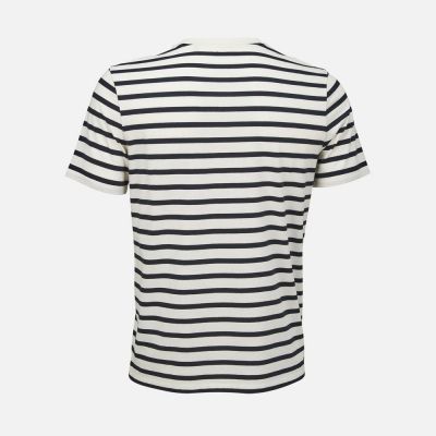 Футболка унисекс Legend, молочно-белая с темно-синим-1