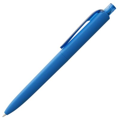 Ручка шариковая Prodir DS8 PRR-T Soft Touch, голубая-1