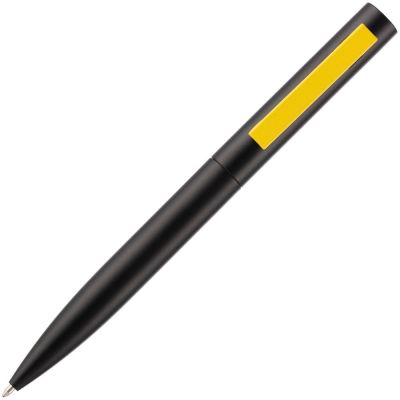 Ручка шариковая Inkolor, черная с желтым-1