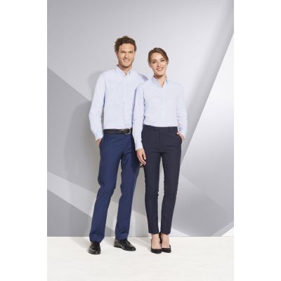 Рубашка мужская Beverly Men, белая с синим-4