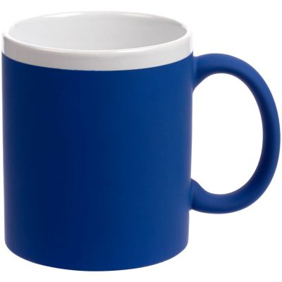 Кружка StopSpot с покрытием софт-тач, синяя-0