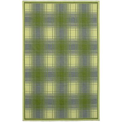 Плед Duotone, зеленый с белым-3