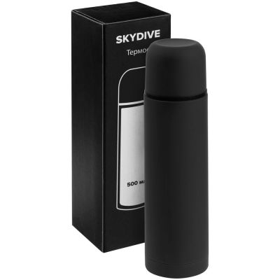 Термос Skydive, черный-5