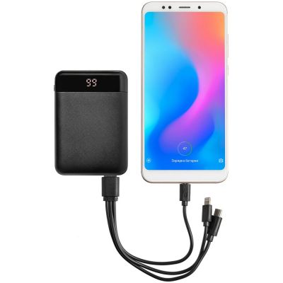 Внешний аккумулятор Uniscend Full Feel 10000 мАч с индикатором, черный-6