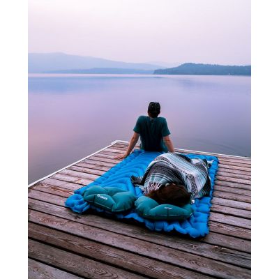 Надувной коврик Static V Double, синий-6