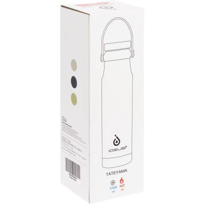 Термобутылка Tateyama, серо-бежевая-9