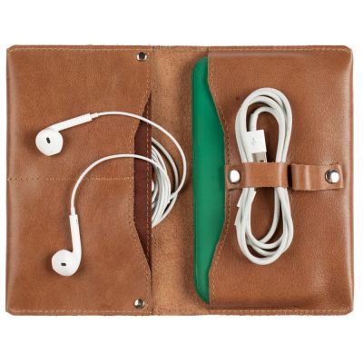 Органайзер для зарядных устройств Apache, светло-коричневый (camel)-3