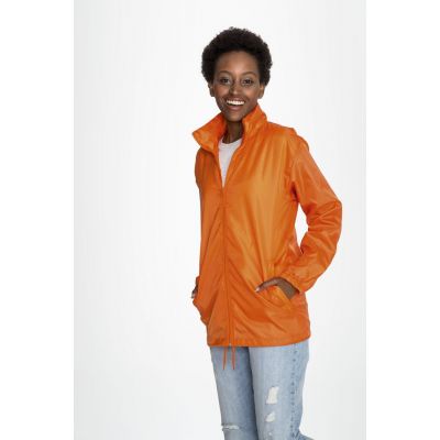 Ветровка унисекс Shift, оранжевая-5
