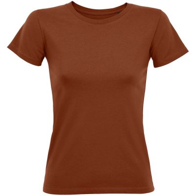 Футболка женская Regent Fit Women, коричневая (терракотовая)-0