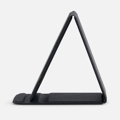 Подставка для смартфона с беспроводной зарядкой Kickstand, серая-4