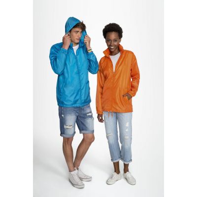 Ветровка унисекс Shift, оранжевая-6