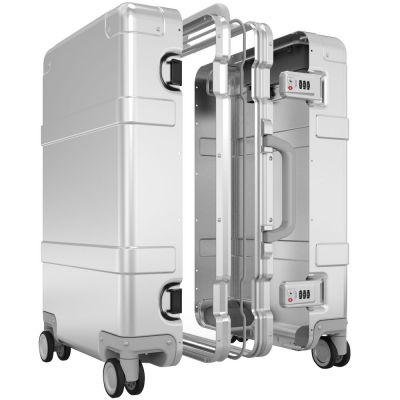 Чемодан Metal Luggage, серебристый-7