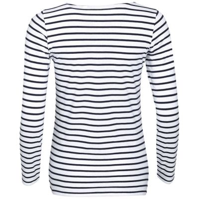 Футболка женская Marine Women, белая с темно-синим-1