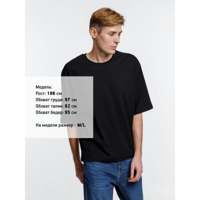Футболка оверсайз унисекс Base Space, черная-2