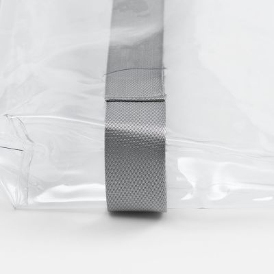 Шопер Clear Fest, ver.2, прозрачный с серыми ручками-4