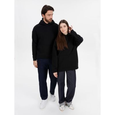 Худи оверсайз унисекс Snuggie, черное-11