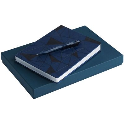 Набор Gems: ежедневник и ручка, синий-0