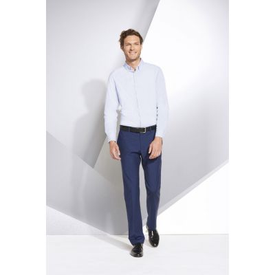 Рубашка мужская Beverly Men, белая с синим-3